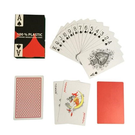 2 ensembles/lot Baccarat Texas Hold'em cartes à jouer en plastique résistant à l'usure
