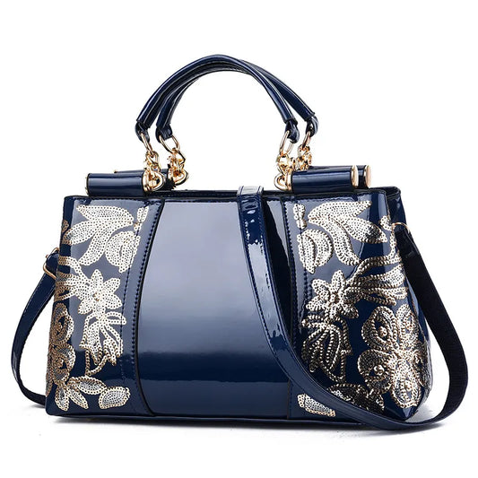 Sac en cuir brodé, sacs à main de luxe à bandoulière