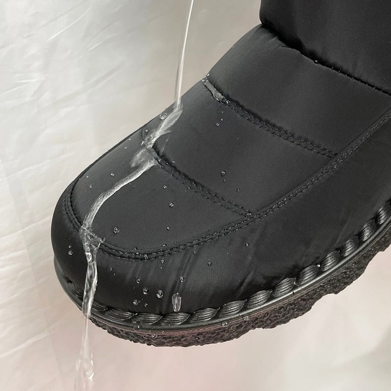 Chaussures Bottes d'hiver imperméables fausse fourrure