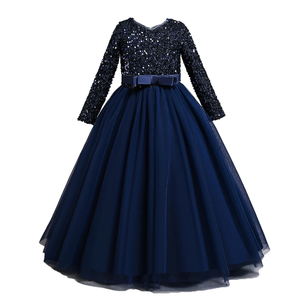 Robe à paillettes pour fille, robe de princesse,