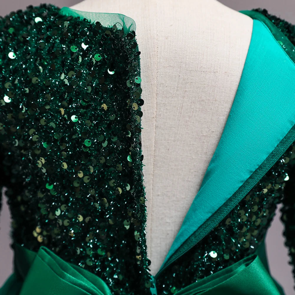 Robe à paillettes pour fille, robe de princesse,