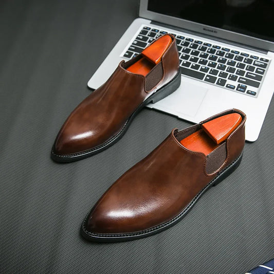 Chaussures pour hommes d'affaires faites à la main Bottines Chelsea