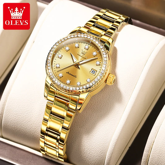 Montre mécanique automatique pour femme OLEVS 7003, étanche, lumineuse de luxe