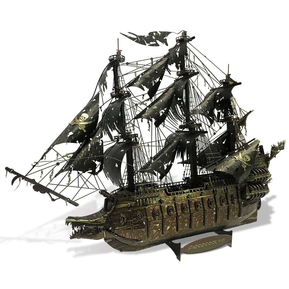 Piececool – Puzzle 3D en métal, Kits de construction de maquettes de bateau Pirate pour adolescents, casse-tête, jouets DIY