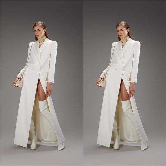 Costume de styliste pour femmes, Blazer 1 pièce, Style Long, Tuxedos de mariage formel