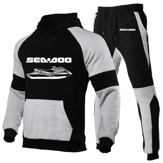 Sea Doo Seadoo Moto hommes nouvelle mode coton à manches longues épissage sweats à capuche vêtements de sport